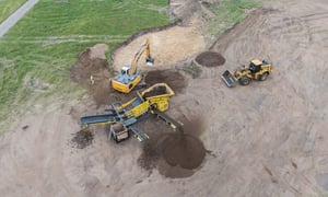 EGGERS Kampfmittelbergung – Gewerbegebiet Leck Schleswig-Holstein, Kampfmittelsondierung auf Baustelle