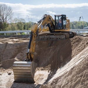 Baustelle, A7 Tunnel Altona, Bagger, Bodenaushub, EGGERS-Gruppe, Eggers Tiefbau, Arge A7, Erdarbeiten, Straßenarbeiten, Straßenbau