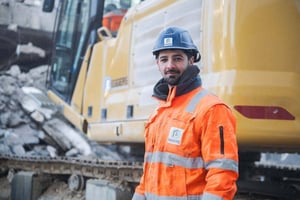 EGGERS-Gruppe, Eggers Tiefbau, Hamburg, Kapstadtring, Baustelle, Abbruch, Abbrucharbeiten, Bagger, Bauleiter, Schachtmeister